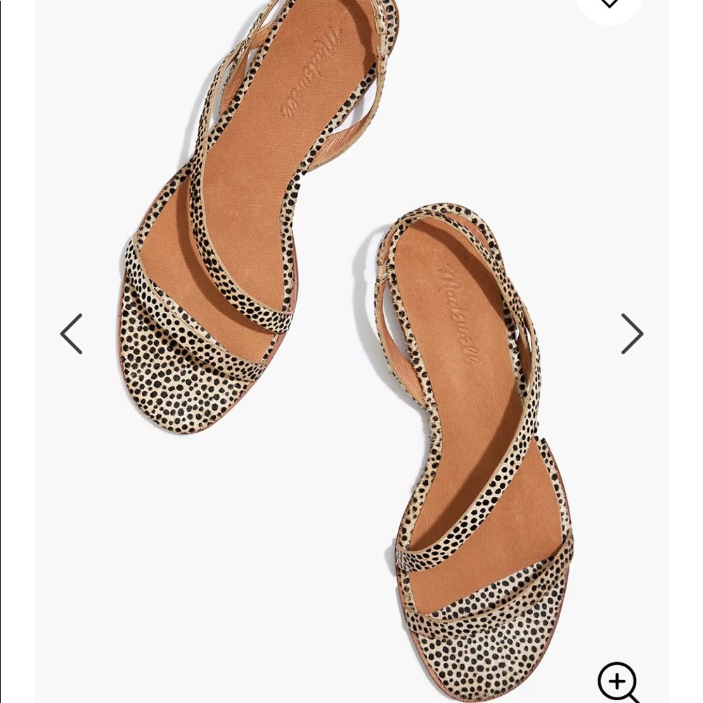 Madwell cheetah sling back sandals
